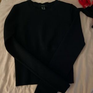 Forever 21 Elegant Black Crew Neck Sweater